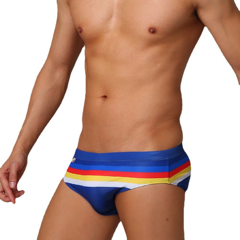 Men's Summer Fit Print Swim Briefs - YK020