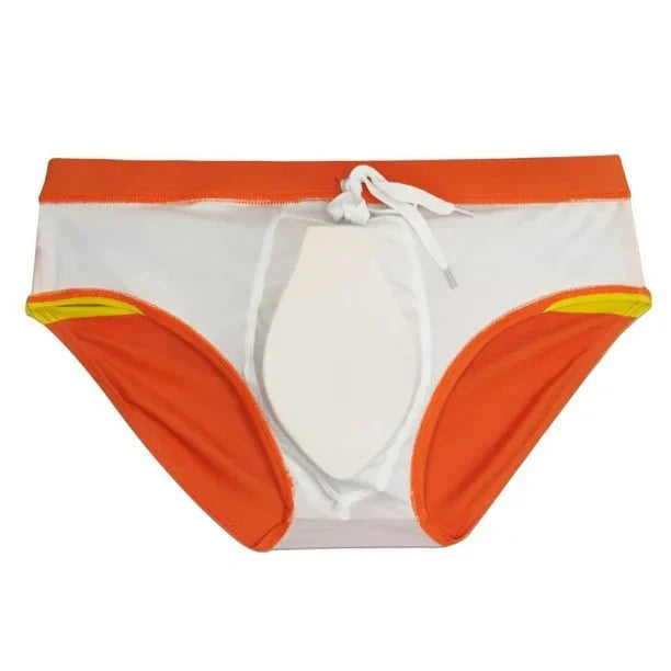 Men's Summer Fit Print Swim Briefs - YK020