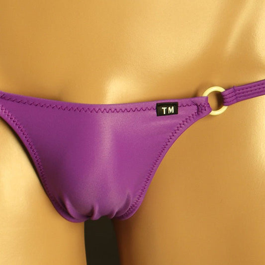 Men's T-Back Thong - Ice Silk with Side String Design - DZK024