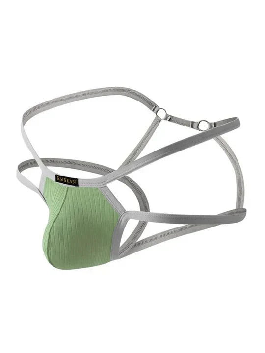 Men's Thin Strap Hollow Breathable Cotton Jockstrap - HDZ038