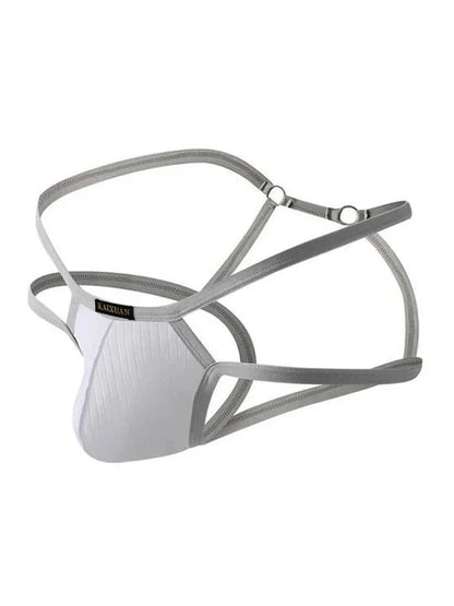 Men's Thin Strap Hollow Breathable Cotton Jockstrap - HDZ038