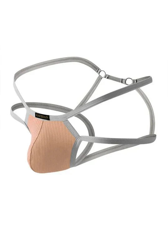 Men's Thin Strap Hollow Breathable Cotton Jockstrap - HDZ038