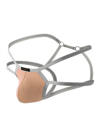 Men's Thin Strap Hollow Breathable Cotton Jockstrap - HDZ038