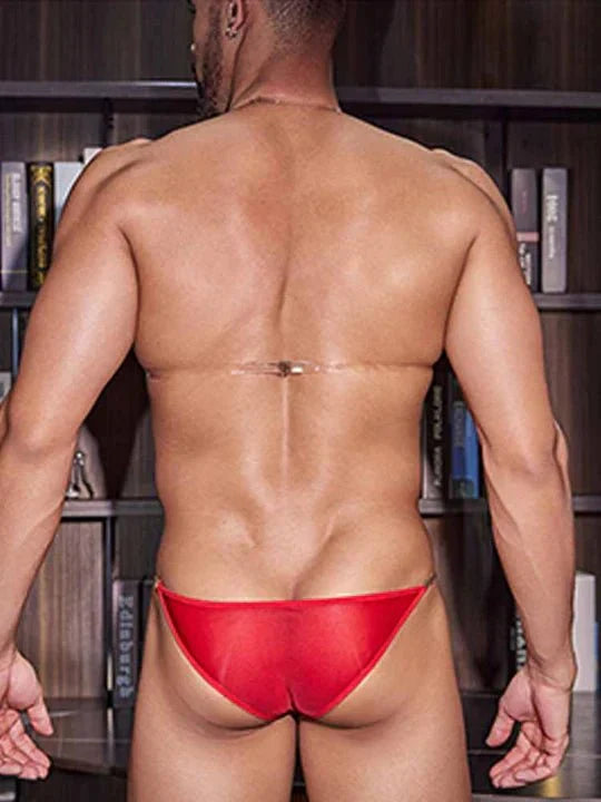 Men's Thin Transparent Lingerie Set - QQNY026
