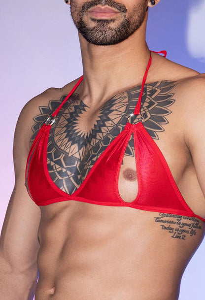 Men's Thin Transparent Lingerie Set - QQNY029