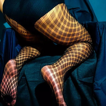 Men's Transparent Fishnet Pantyhose - CW030