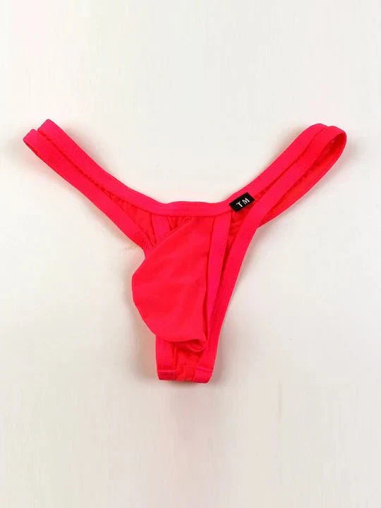 Men's U-Convex Pouch Sexy Mesh Thong - DZK052