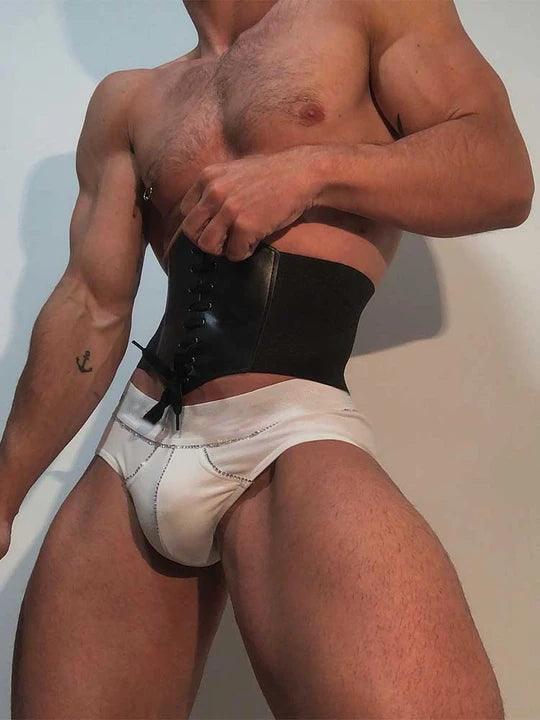 Men's Wide Waist Strappy Shapewear - KB035
