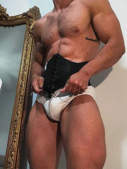 Men's Wide Waist Strappy Shapewear - KB035