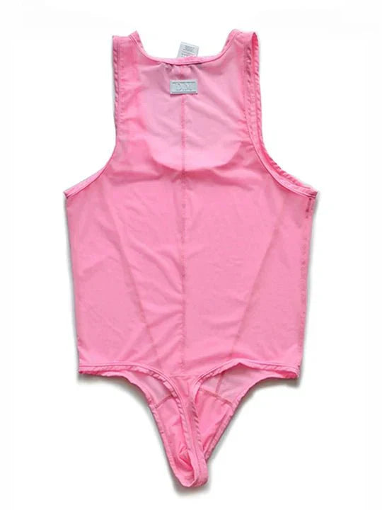 Mesh Breathable Nylon Bodysuit - LTY043