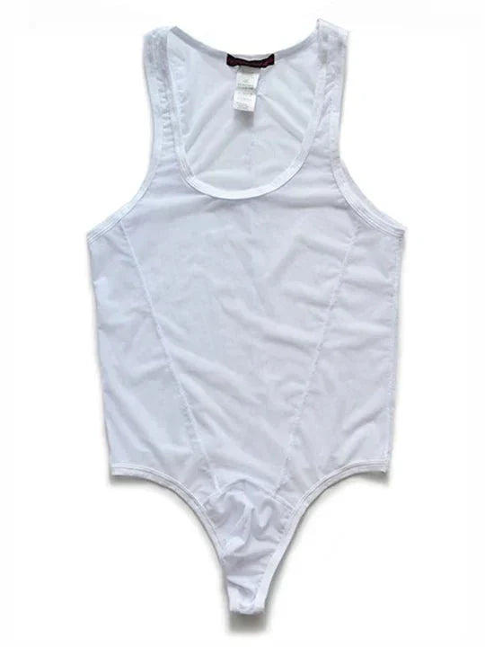Mesh Breathable Nylon Bodysuit - LTY043