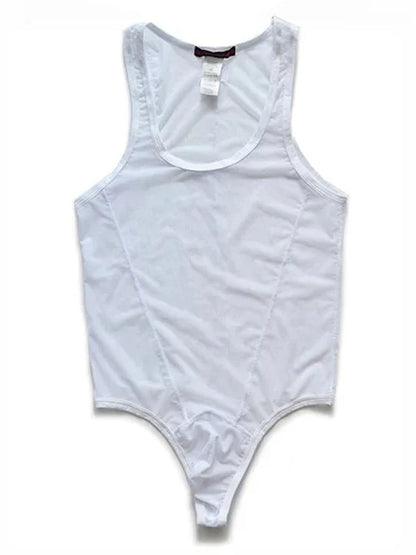 Mesh Breathable Nylon Bodysuit - LTY043