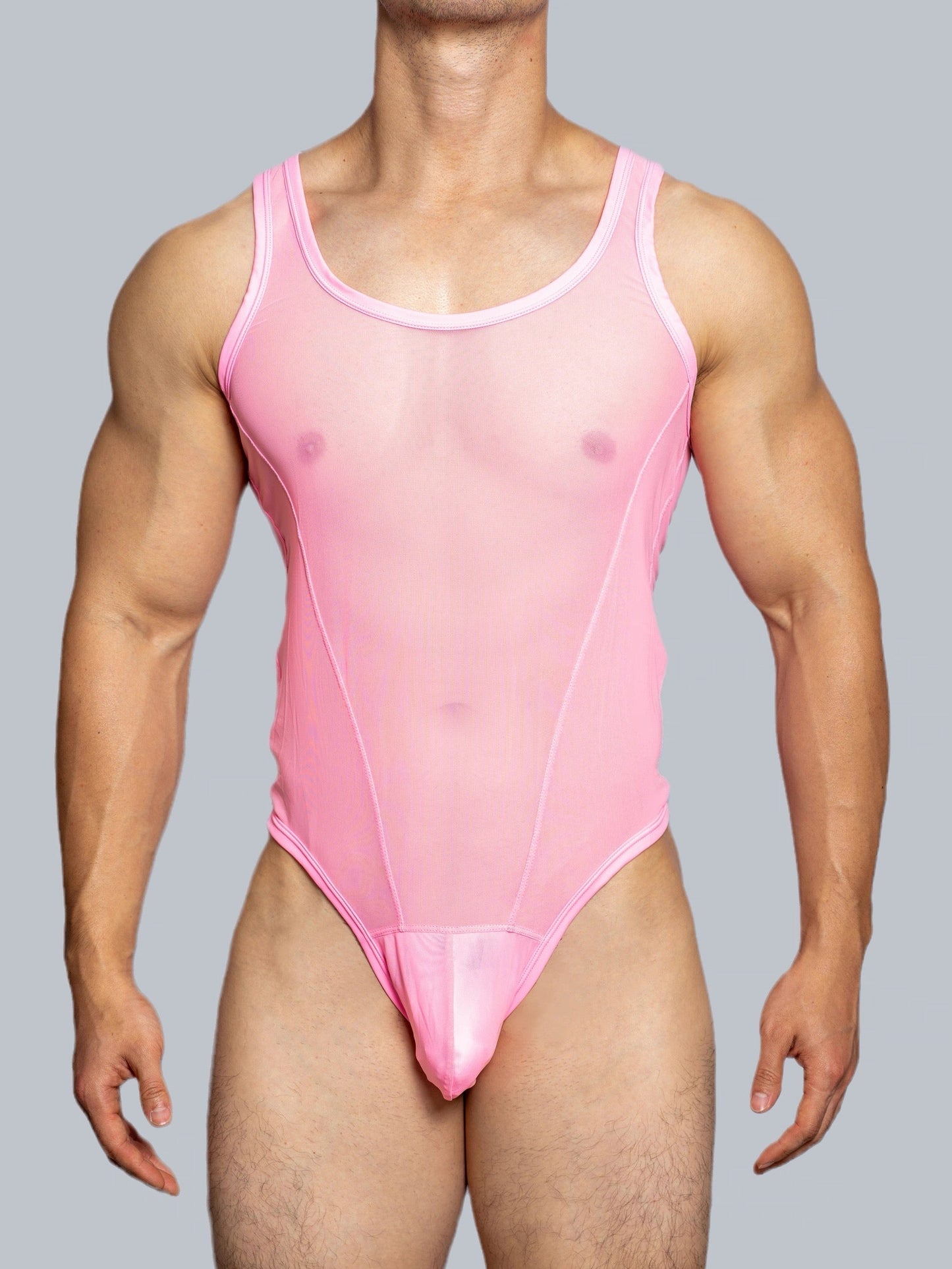 Mesh Breathable Nylon Bodysuit - LTY043