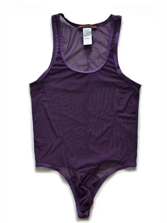 Mesh Breathable Nylon Bodysuit - LTY043