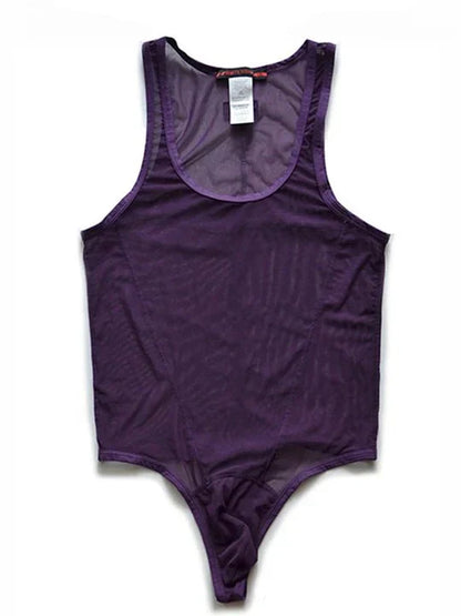 Mesh Breathable Nylon Bodysuit - LTY043