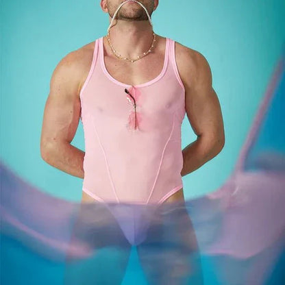 Mesh Breathable Nylon Bodysuit - LTY043
