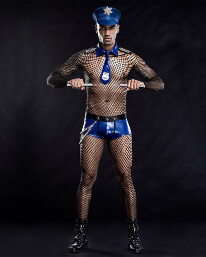 Mesh Gay Navy Costume - ZF050