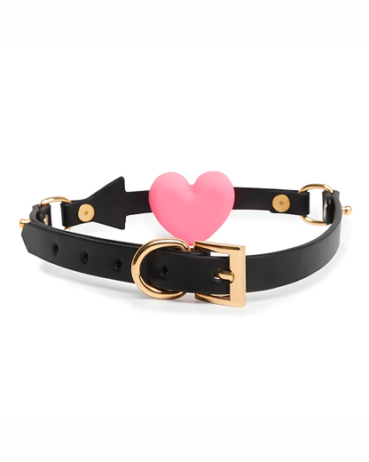 Pink Heart Submissive Slave Collar