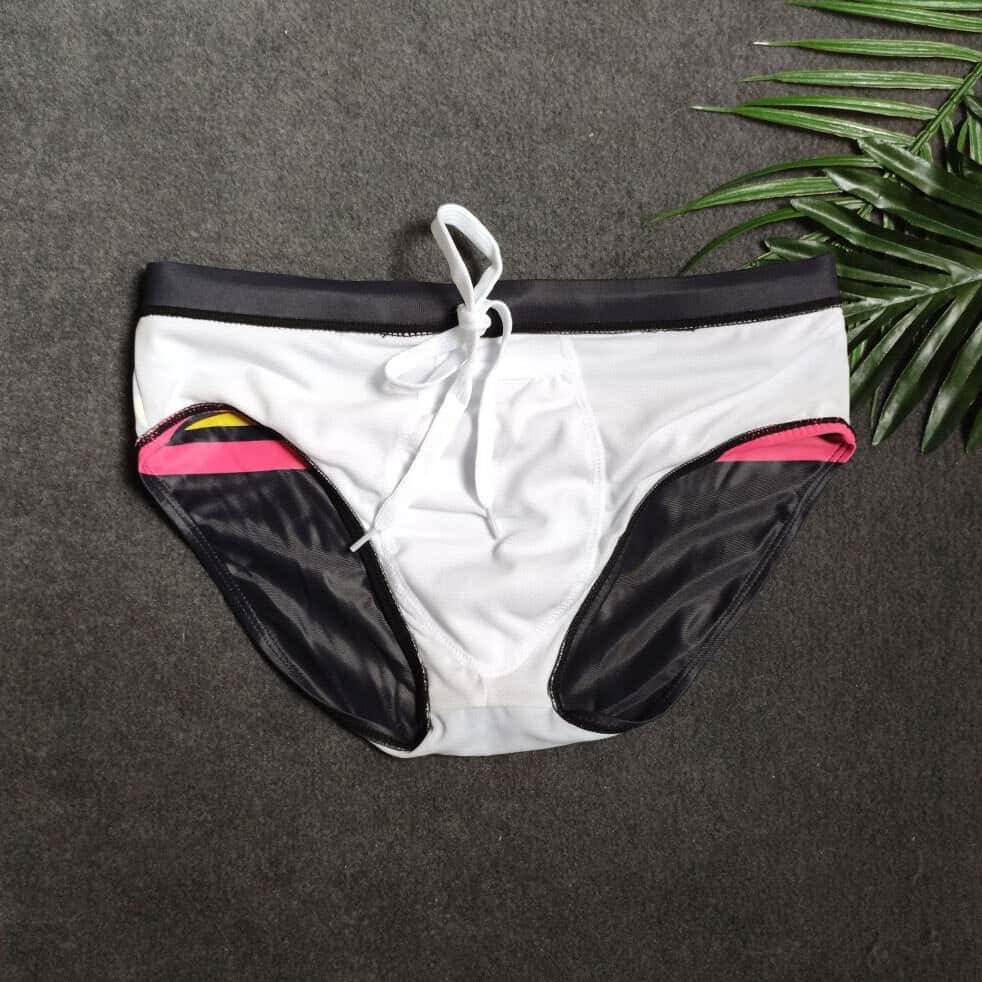 Colorful Striped Bikini Low Rise Briefs
